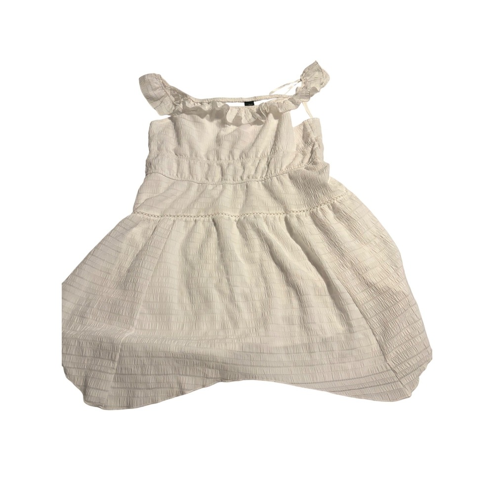 Wild Fable White Off the Shoulder Smocked Mini Dress‎ Large NWT 331 08 2711